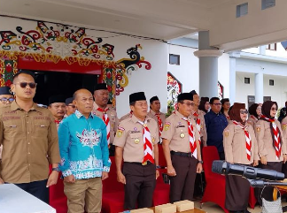 Kontingen Pramuka Murung Raya Dilepas, Heriyus Tekankan Disiplin dan Kemandirian